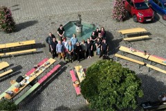 Blick aus dem Rathaus