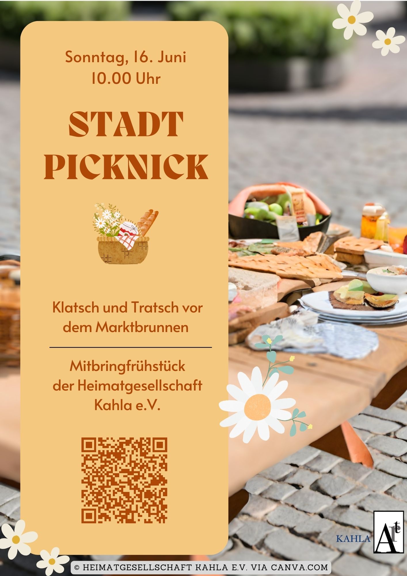 Stadtpicknick – Klatsch und Tratsch vor dem Marktbrunnen