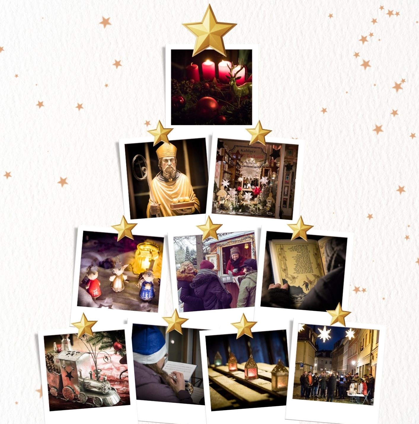 Adventsfenster nach Kahla Art